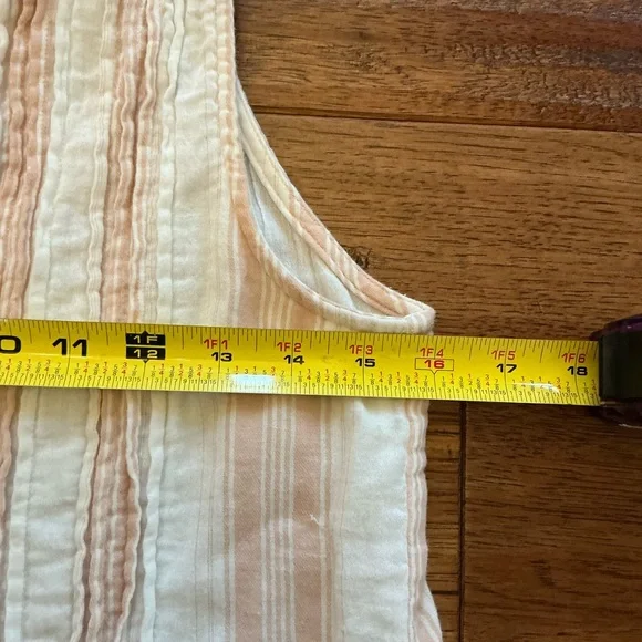 Faherty Isha Striped Sleeveless Organic Cotton Shift Dress, XS - Picture 8 of 10